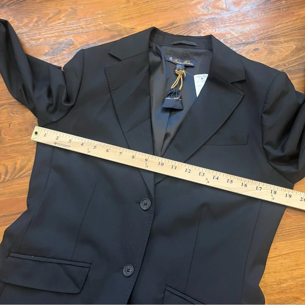 Brooks Brothers NEW Women’s Black Italian Wool Blazer Career Size‎ 10
Two Button - Picture 13 of 16